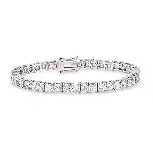 Pinched Style Diamond Bracelet