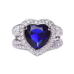 Heart Of Sapphire Ring